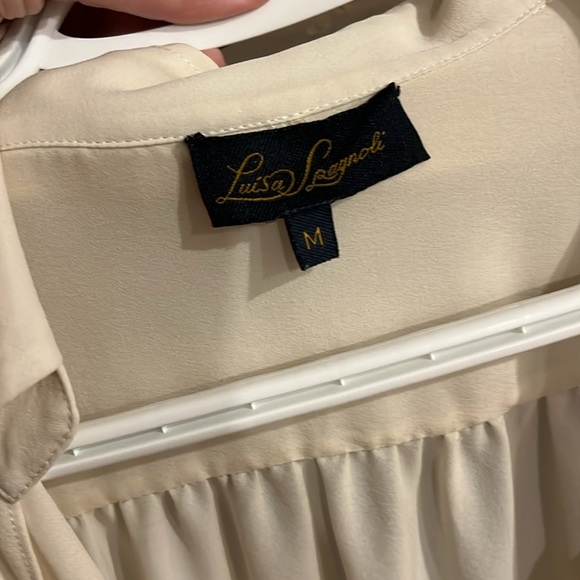💛 LUISA SPAGNOLI - Draped Silk Blouse - Size not specified M - Picture 11 of 11